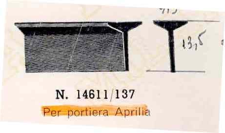 Guarnizioni per la portiera della Lancia Aprilia